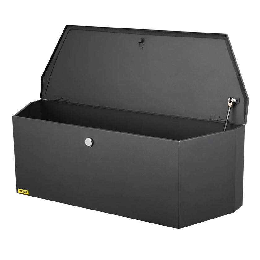 VEVOR Trailer Tongue Box, Carbon Steel Tongue Box Tool Chest, Heavy Duty Trailer Box Storage with Lock and Keys, Utility Trailer Tongue Tool Box for Pickup Truck Bed, RV Trailer, 36