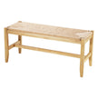 VEVOR Rattan Bench Wooden Bench 40 Inches for Entryway Living Room & Bedroom