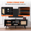 VEVOR Rattan TV Stand for 55