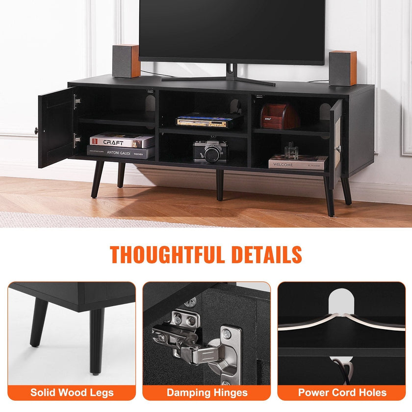 VEVOR Rattan TV Stand for 55