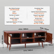 VEVOR Rattan TV Stand for 55