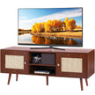 VEVOR Rattan TV Stand for 55