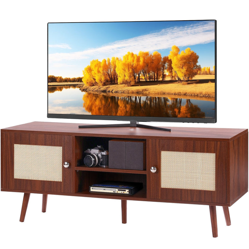 VEVOR Rattan TV Stand for 55