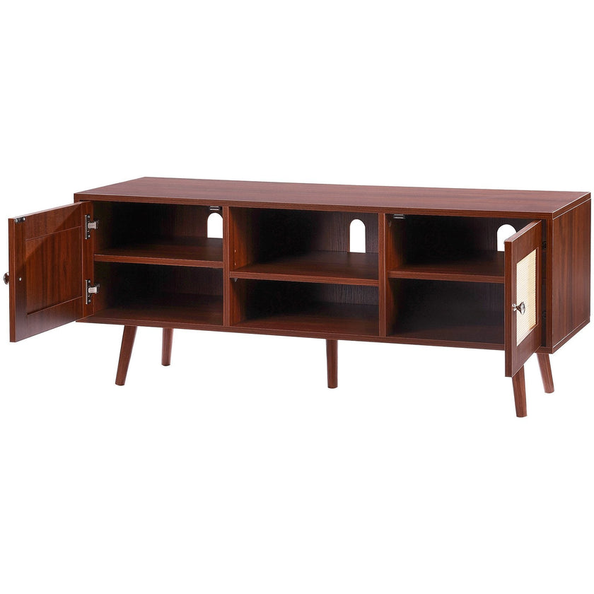 VEVOR Rattan TV Stand for 55