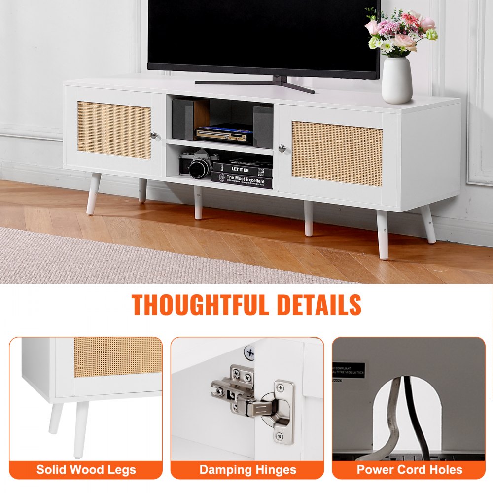 VEVOR Rattan TV Stand for 65
