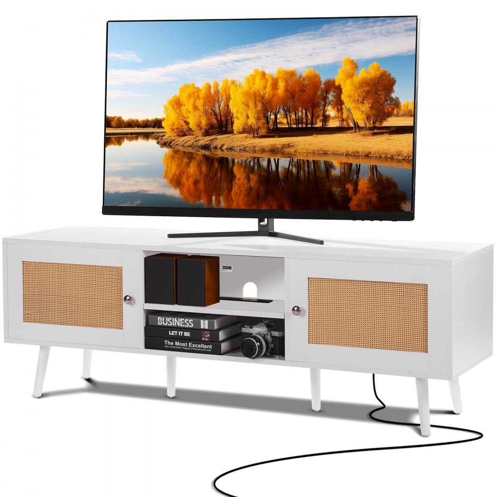 VEVOR Rattan TV Stand for 65