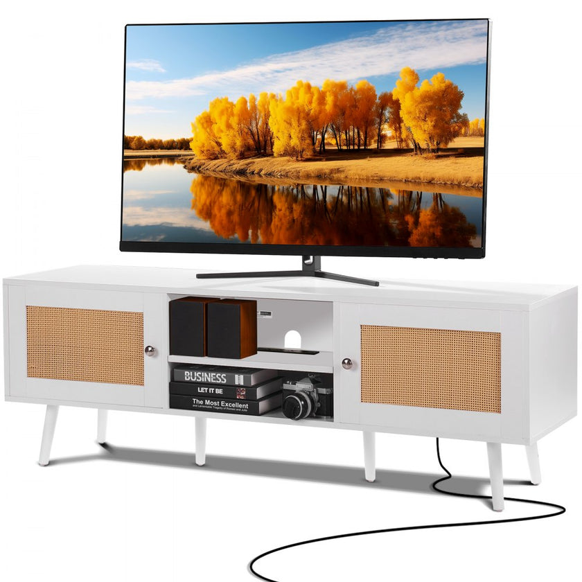VEVOR Rattan TV Stand for 65