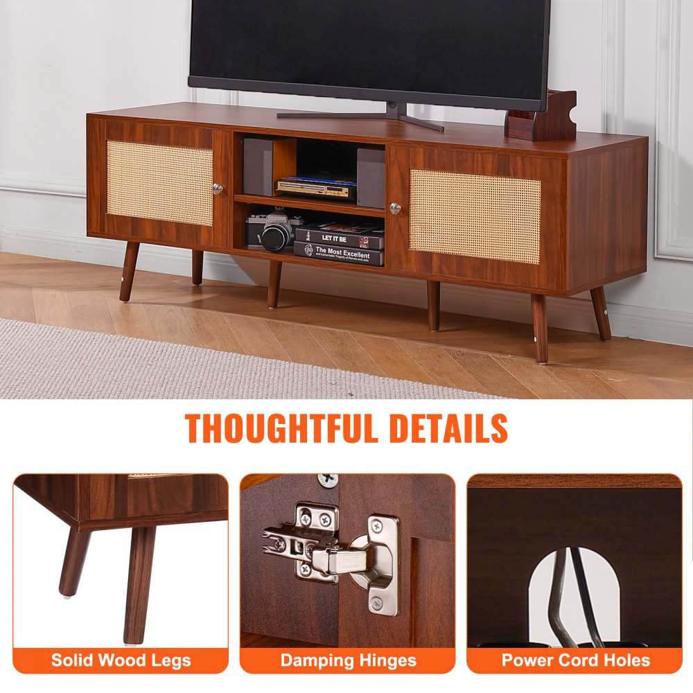 VEVOR Rattan TV Stand for 65