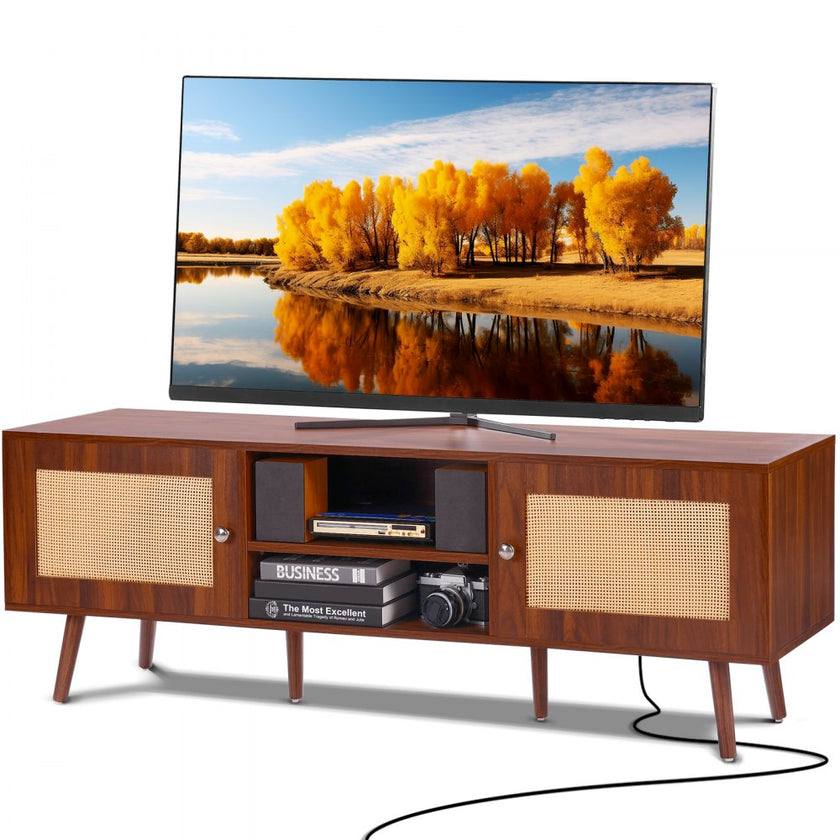 VEVOR Rattan TV Stand for 65