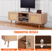 VEVOR Rattan TV Stand for 65