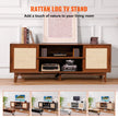VEVOR Rattan TV Stand for 75