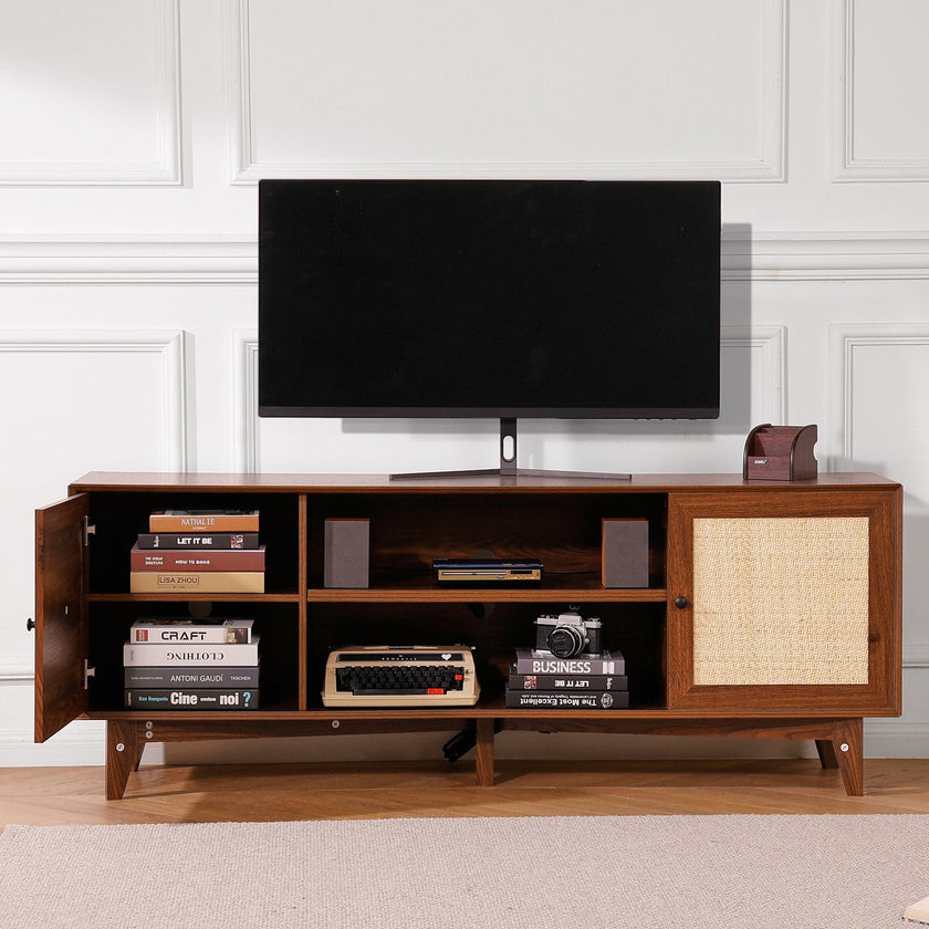 VEVOR Rattan TV Stand for 75