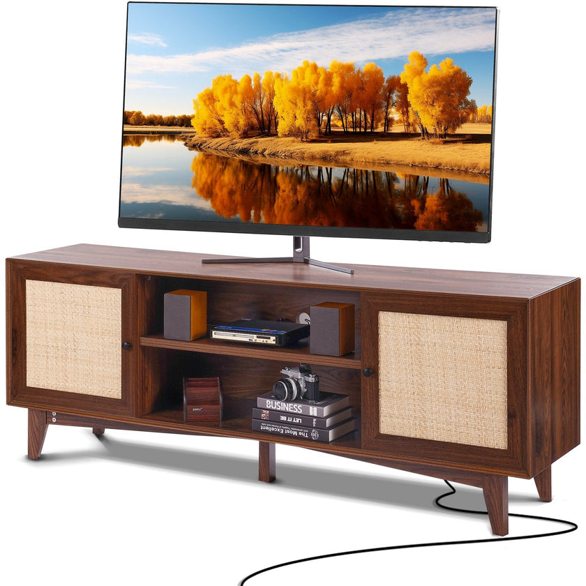 VEVOR Rattan TV Stand for 75