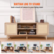 VEVOR Rattan TV Stand for 75
