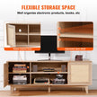 VEVOR Rattan TV Stand for 75