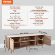 VEVOR Rattan TV Stand for 75