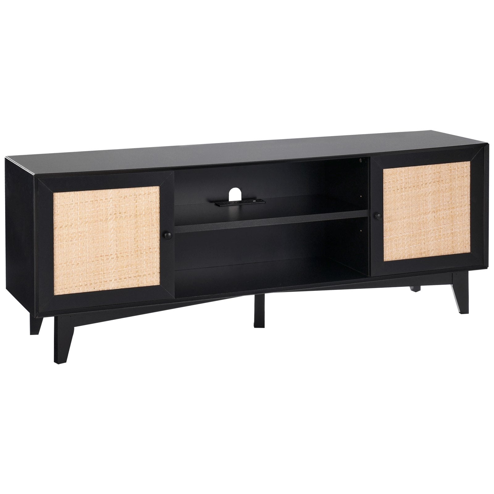 VEVOR Rattan TV Stand for 75