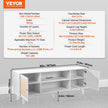 VEVOR Rattan TV Stand for 75