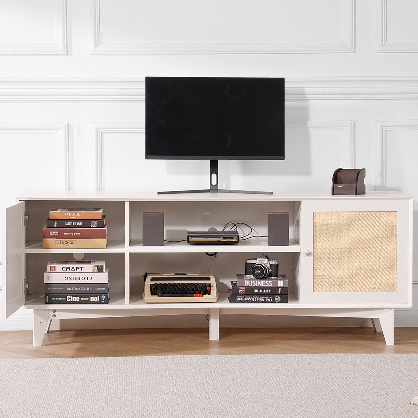 VEVOR Rattan TV Stand for 75