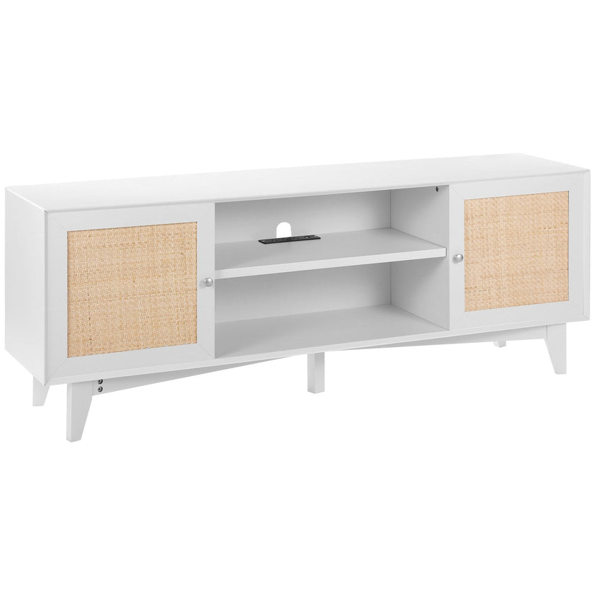 VEVOR Rattan TV Stand for 75