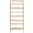VEVOR Bamboo Bookshelf 4 Tiers Bamboo Ladder Bookshelf Trapezoid Storage Rack