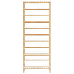 VEVOR Bamboo Bookshelf 6 Tiers Bamboo Ladder Bookcase Rectangle Storage Rack