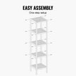 VEVOR Corner Standing Bookshelf 5-Tier Bamboo Ladder Narrow Shelf Plant Stand