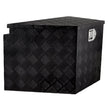 VEVOR Trailer Tongue Box, Aluminum Alloy Diamond Plate Tongue Box Tool Chest, Heavy Duty Trailer Box Storage with Lock and Keys, Utility Trailer Tongue Box for Pickup Truck, RV, Trailer, 39