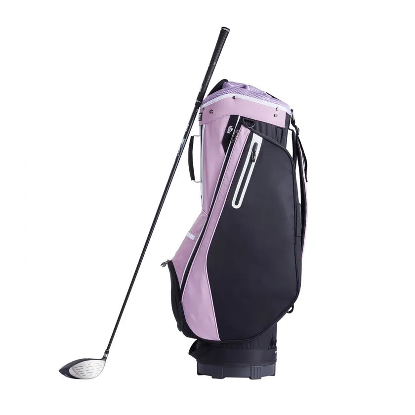 VEVOR Golf Cart Bag with 14 Way Organizer Divider Top, 36” Multiple Pockets Premium Cart Bag, Durable Golf Bags with Handles & Dust Cover & Detachable Strap for Men & Women, Black Purple