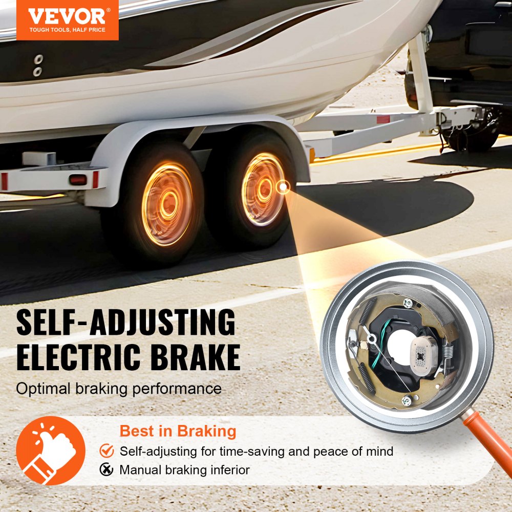 VEVOR Trailer Hub Drum Kits 5 on 4.5