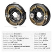 VEVOR Electric Trailer Brake Assembly, 12