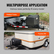 VEVOR Trailer Tongue Box, Aluminum Alloy Diamond Plate Tongue Box Tool Chest, Heavy Duty Trailer Box Storage with Lock and Keys, Utility Trailer Tongue Box for Pickup Truck, RV, Trailer, 29