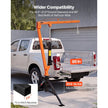 VEVOR 1000 lb Pickup Hitch Mounted Truck Crane with Hydraulic Jack & 360° Rotating Boom