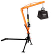 VEVOR 1000 lb Pickup Hitch Mounted Truck Crane with Hydraulic Jack & 360° Rotating Boom