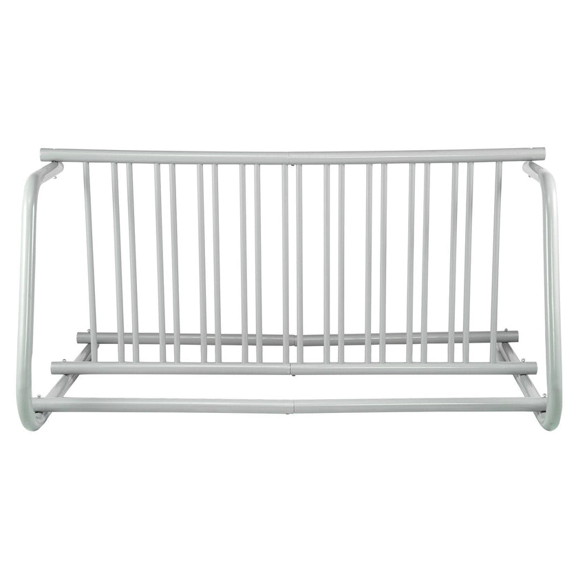 Floor Bike Rack 10 Holders Dual-side Storage Stand For Garages Streets Yards
