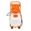 VEVOR Battery Powered Lawn Sprayer on Wheel, 0-90 PSI Adjustable Pressure, 15 Gallon Tank, Cart Sprayer with 8 Nozzles and 2 Wands, 12V 12Ah Battery, Wide Mouth Lid for Weeding, Spraying