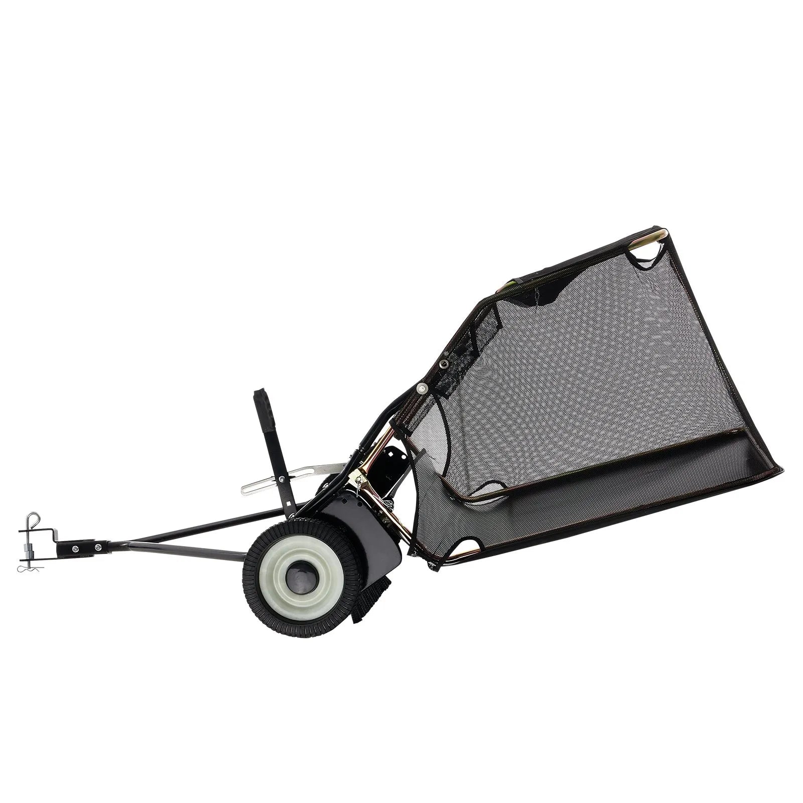 VEVOR Tow-Behind Lawn Sweeper 42-inch Leaf Yard Collector 12 cu.ft. Adjustable