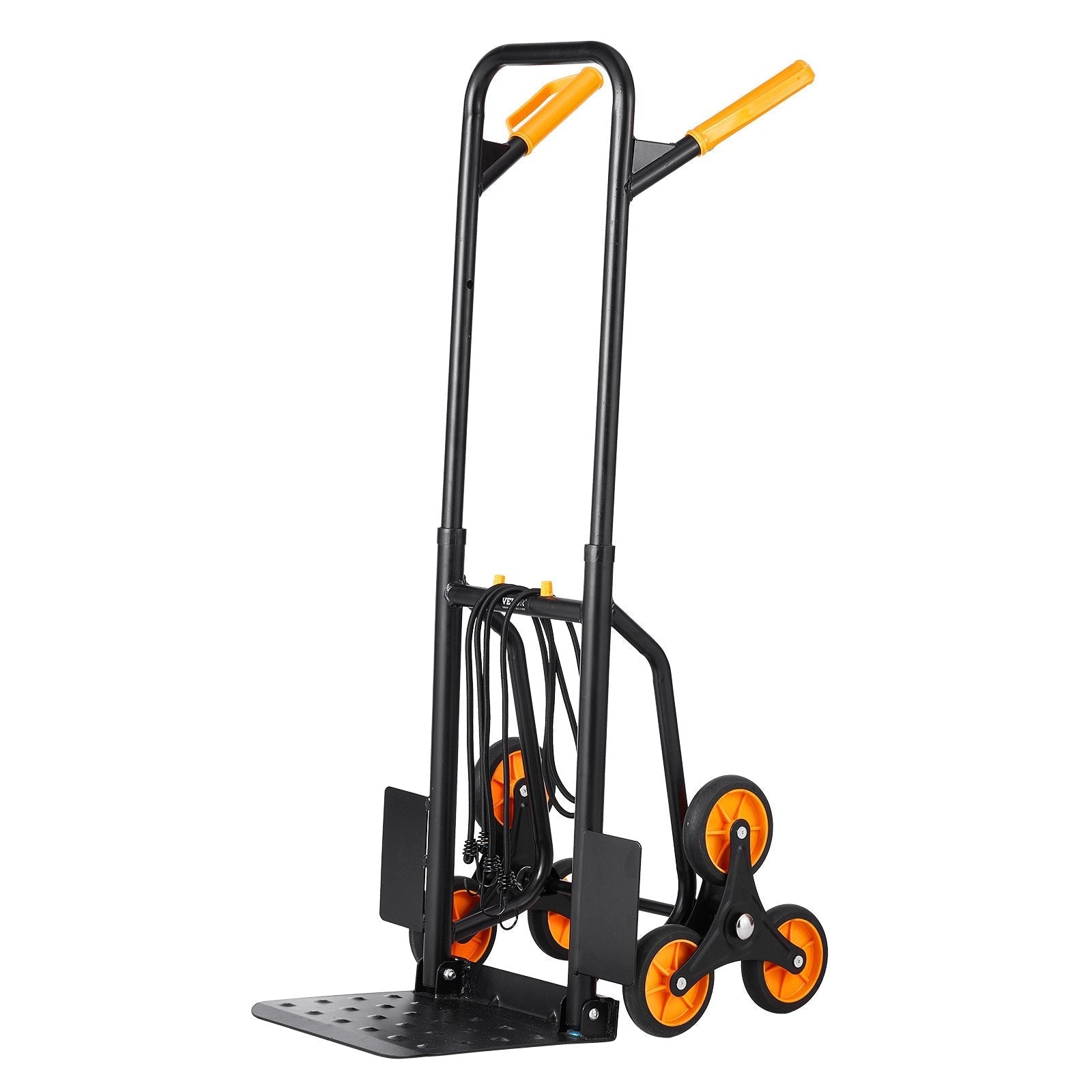 VEVOR Stair Climbing Cart Heavy Duty Folding Hand Truck Dolly 440 lbs 6 Wheels