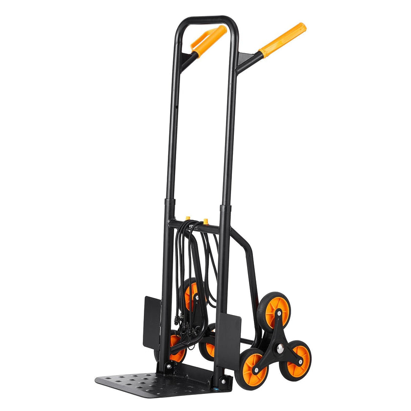 VEVOR Stair Climbing Cart Heavy Duty Folding Hand Truck Dolly 440 lbs 6 Wheels