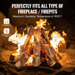 VEVOR 8 Pcs Oak Logs, Gas Fireplace Ceramic Logs for Fire place, Heat-Resistant Wood Log Gas Realistic Logs, Stackable Wood Branches for Gas Fireplace, Firebowl Indoor or Outdoor