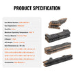 VEVOR 8 Pcs Oak Logs, Gas Fireplace Ceramic Logs for Fire place, Heat-Resistant Wood Log Gas Realistic Logs, Stackable Wood Branches for Gas Fireplace, Firebowl Indoor or Outdoor