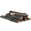 VEVOR 8 Pcs Oak Logs, Gas Fireplace Ceramic Logs for Fire place, Heat-Resistant Wood Log Gas Realistic Logs, Stackable Wood Branches for Gas Fireplace, Firebowl Indoor or Outdoor