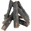 VEVOR 8 Pcs Oak Logs, Gas Fireplace Ceramic Logs for Fire place, Heat-Resistant Wood Log Gas Realistic Logs, Stackable Wood Branches for Gas Fireplace, Firebowl Indoor or Outdoor