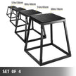 VEVOR Plyometric Platforms 4 PCS Set (12