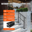 VEVOR Outdoor Handrail 165LBS Load Handrail Outdoor Stairs Aluminum Stair Handrail 36 x 35