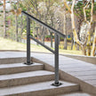 VEVOR Outdoor Handrail 165LBS Load Handrail Outdoor Stairs Aluminum Stair Handrail 36 x 35