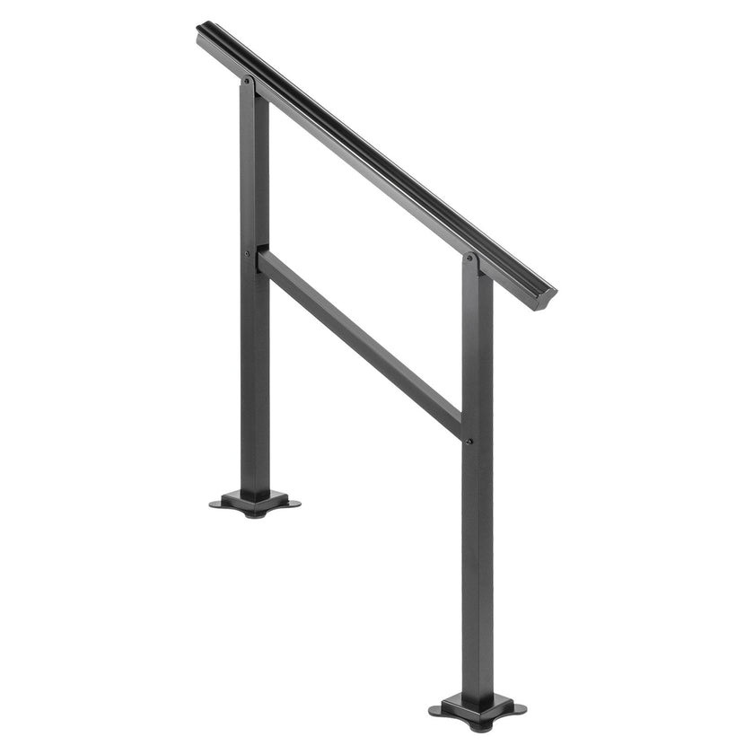 VEVOR Outdoor Handrail 165LBS Load Handrail Outdoor Stairs Aluminum Stair Handrail 36 x 35