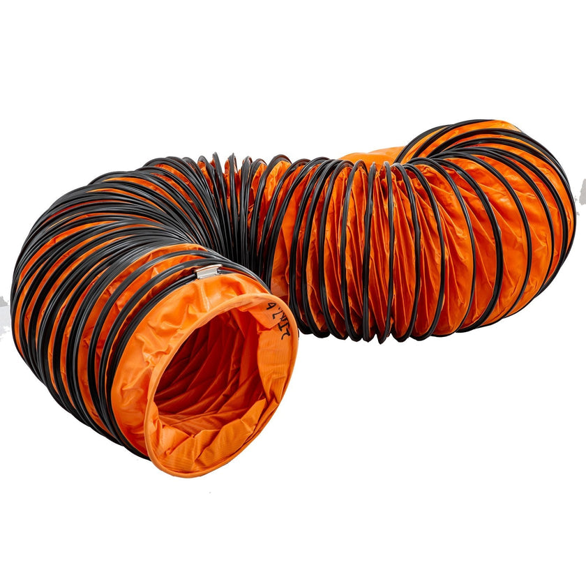 VEVOR Ducting Hose, 25ft PVC Flexible HVAC Duct Hosing for 10 Inch Utility Blower Exhaust Fan