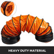 VEVOR Ducting Hose, 25ft PVC Flexible HVAC Duct Hosing for 10 Inch Utility Blower Exhaust Fan