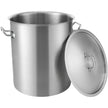 VEVOR Stainless Steel Stockpot, 42 Quart Large Cooking Pots, Multipurpose Cookware Sauce Pot with Lid & Handle, Heavy Duty Commercial Grade Stock Pot, Sanding Treatment, for Large Groups Events Silver
